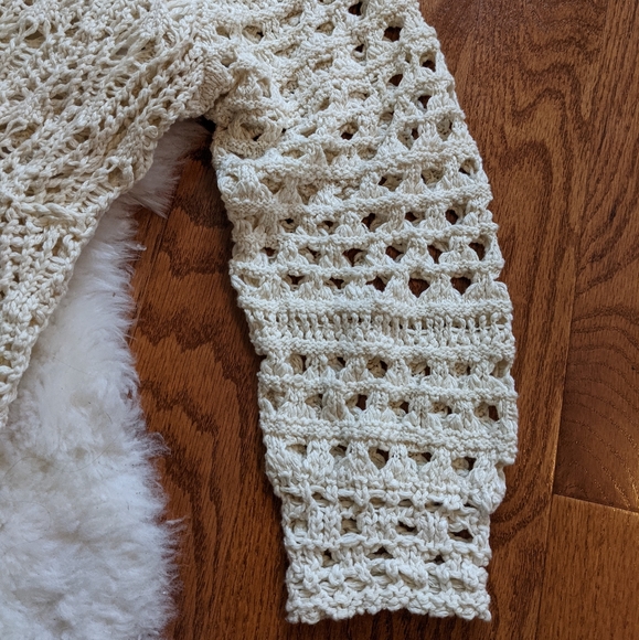 Pls see copy listing / Free people crochet duster sweet talker cardi - Picture 10 of 11